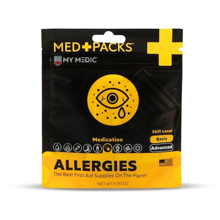 My Medic First Aid Kit, Yellow, 9, 4.9 in MM-KIT-S-MD-PK-ALRG-EA